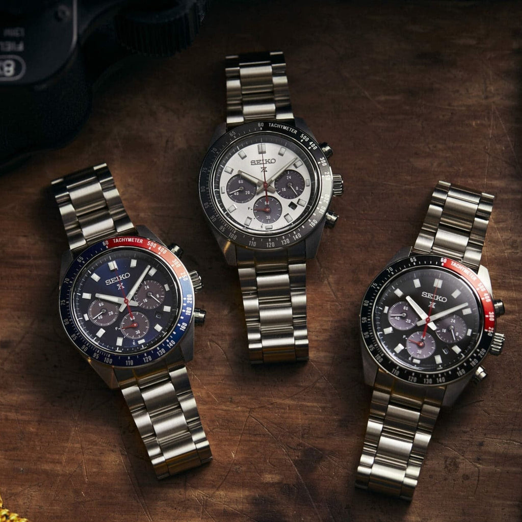 Seiko Prospex Speedtimer Solar Chronograph Blue Dial Silver Steel Strap Watch for Men - SSC913 Buy Now By Seiko