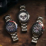 Seiko Prospex Speedtimer Solar Chronograph Blue Dial Silver Steel Strap Watch for Men - SSC913 Buy Now By Seiko
