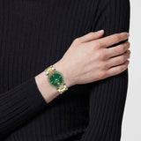 Versace Reve Analog Green Dial Two Tone Steel Strap Watch for Women - VE8B00524 Buy Now By Versace