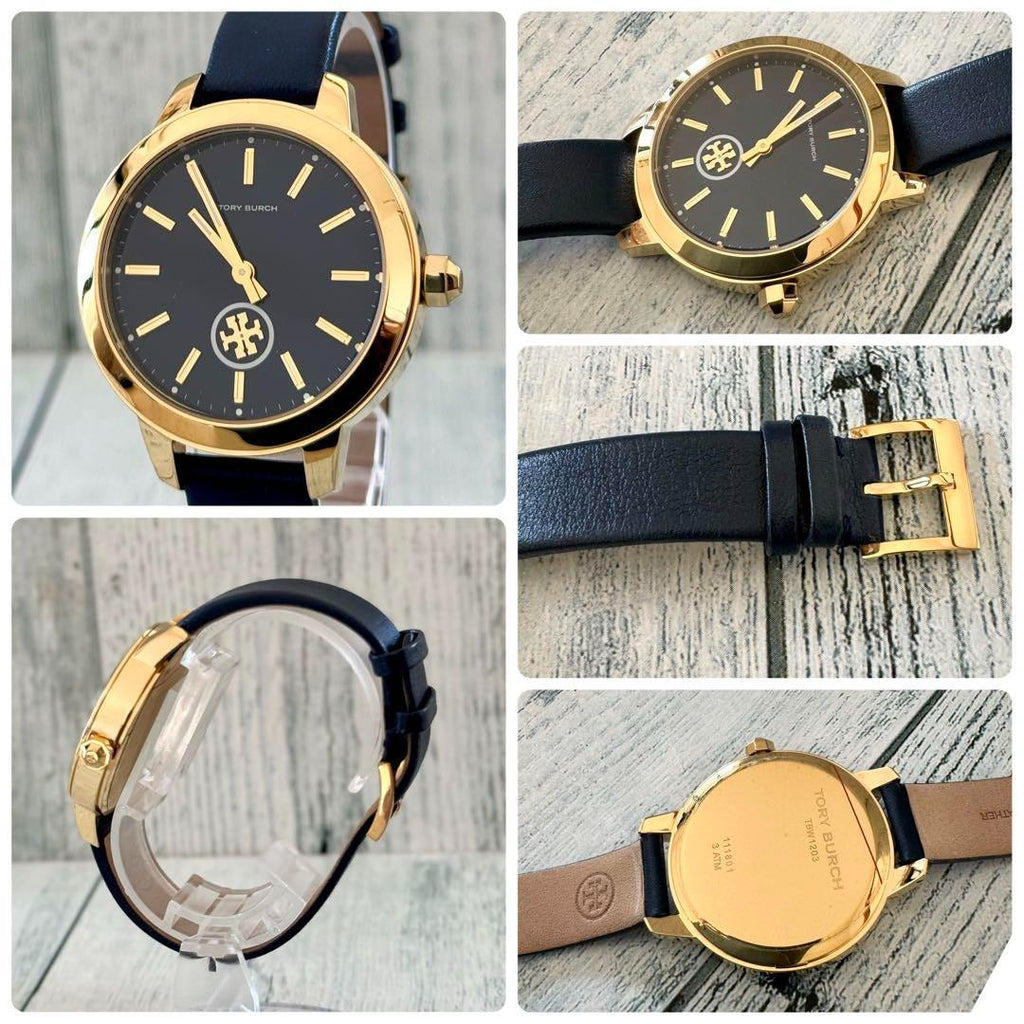 Tory Burch Collins Quartz Blue Dial Blue Leather Strap Watch for Women - TBW1203 Buy Now By Tory Burch