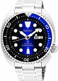 Seiko Prospex Deep Blue Batman Turtle Diver's Automatic Blue Dial Silver Steel Strap Watch for Men - SRPC25J1 Buy Now By Seiko