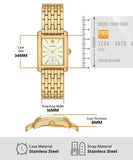 Tory Burch Eleanor White Dial Gold Steel Strap Watch for Women - TBW1060 Buy Now By Tory Burch