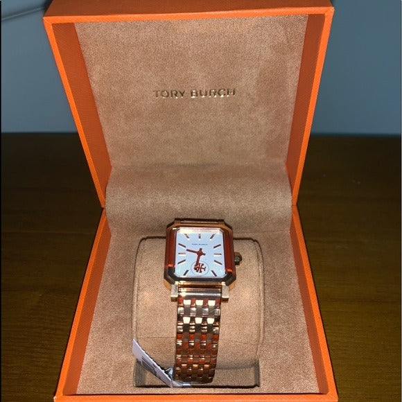 Tory Burch Robinson White Dial Two Tone Steel Strap Watch for Women - TBW1509 Buy Now By Tory Burch