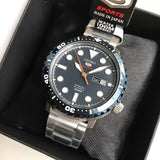 Seiko 5 Sports Automatic Blue Dial Silver Steel Strap Watch for Men - SRPC63J1 Buy Now By Seiko