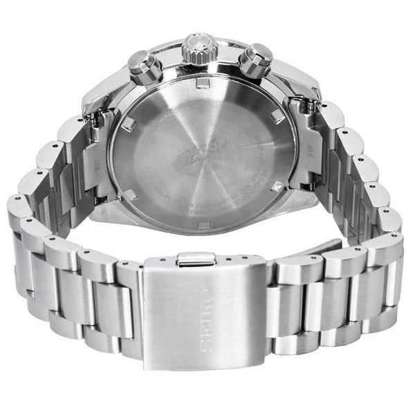 Seiko Prospex Speedtimer Solar Chronograph Black Dial Silver Steel Strap Watch for Men - SSC915 Buy Now By Seiko