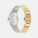 Versace V-Auria Quartz Green Dial Two Tone Steel Strap Watch for Men - VE0F00425 Buy Now By Versace