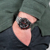 Seiko Prospex Speedtimer Solar Chronograph Black Dial Silver Steel Strap Watch for Men - SSC915 Buy Now By Seiko