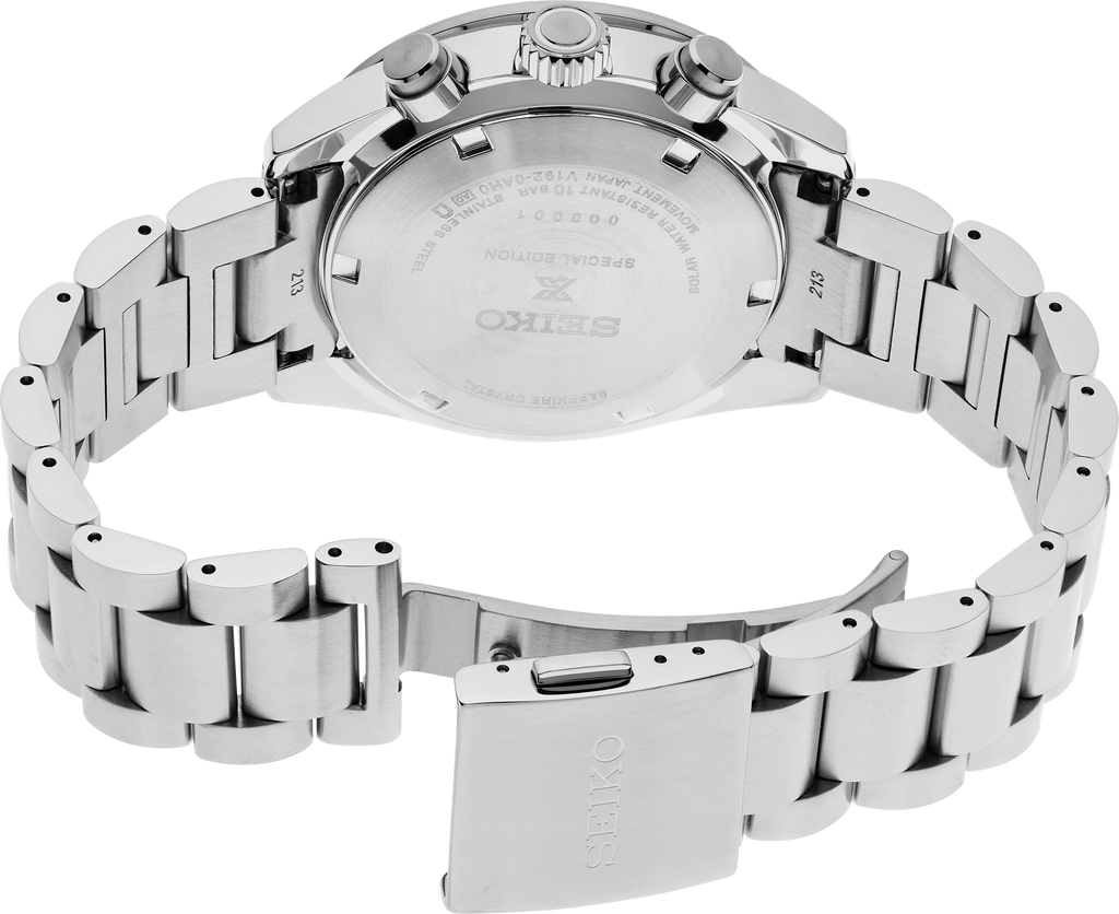 Seiko Prospex Speedtimer Solar Chronograph Yellow Dial Silver Steel Strap Watch for Men - SSC929 Buy Now By Seiko