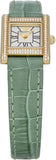 Emporio Armani Classic White Dial Green Leather Strap Watch for Women - AR11661 Buy Now By Emporio Armani