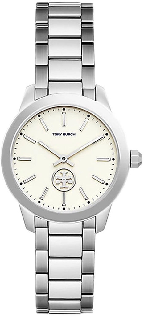 Tory Burch Collins White Dial Silver Steel Strap Watch for Women - TBW1301 Buy Now By Tory Burch