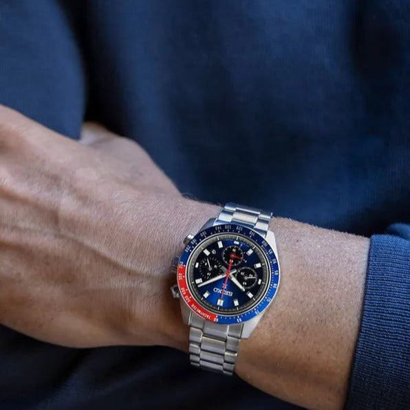 Seiko Prospex Speedtimer Solar Chronograph Blue Dial Silver Steel Strap Watch for Men - SSC913 Buy Now By Seiko