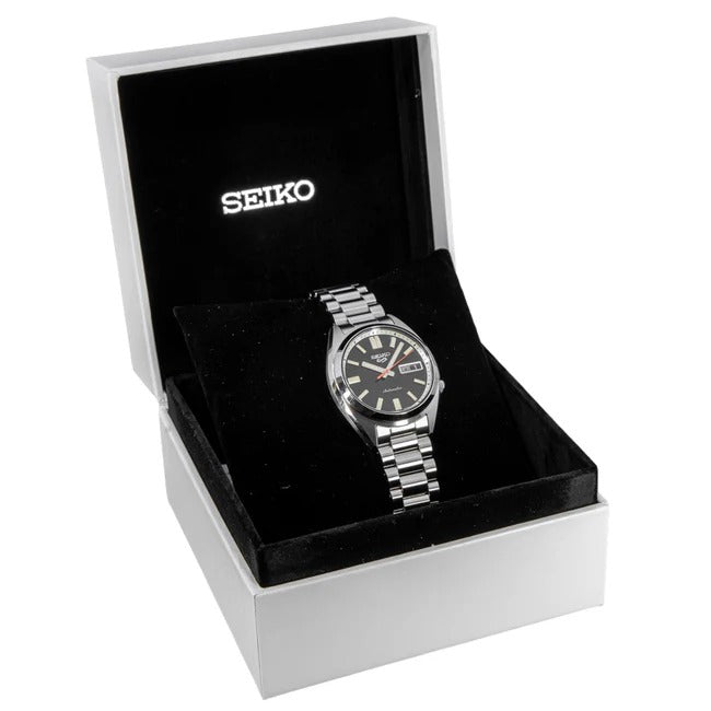 Seiko 5 Sports SNXS Series Automatic Black Dial Silver Steel Strap Watch for Men - SRPK89K1 Buy Now By Seiko
