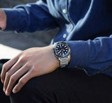 Seiko 5 Sports Automatic Blue Dial Silver Steel Strap Watch for Men - SRPC63J1 Buy Now By Seiko