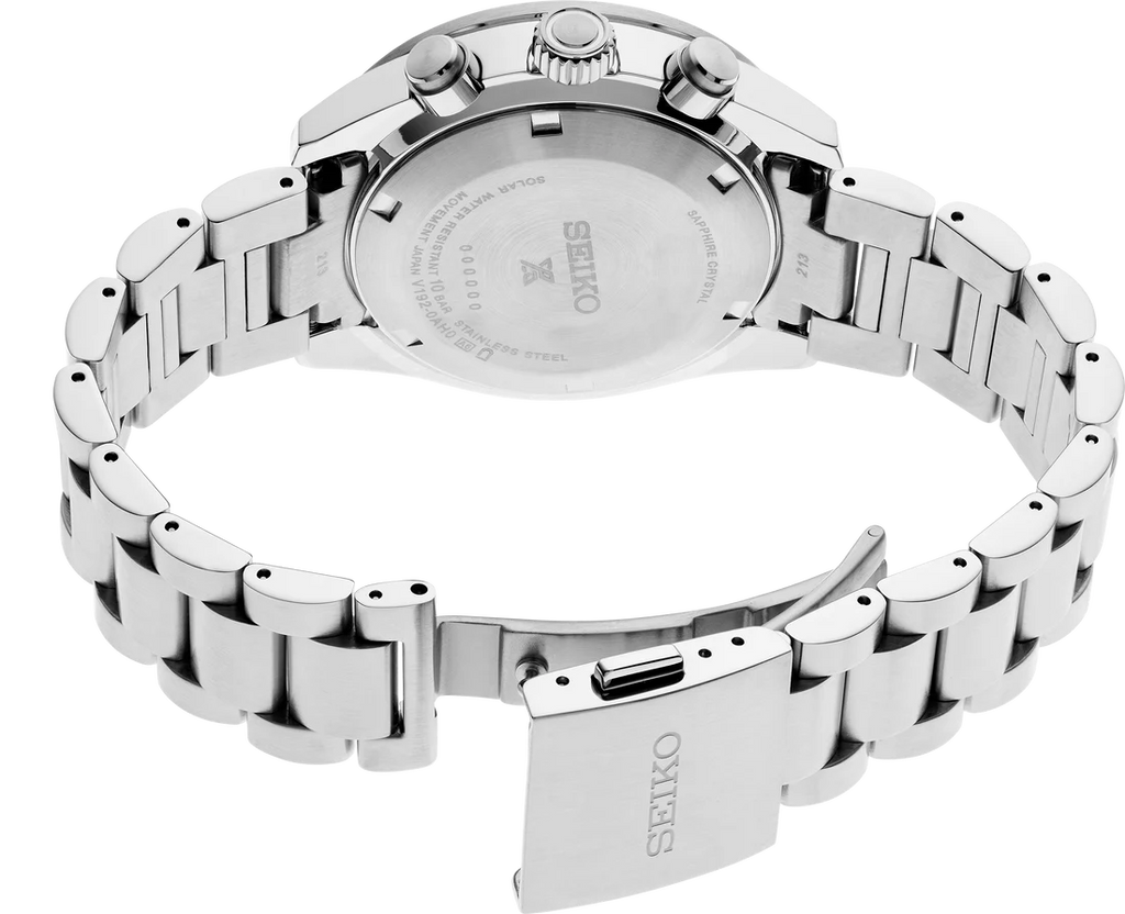 Seiko Prospex Speedtimer Solar Chronograph Blue Dial Silver Steel Strap Watch for Men - SSC913 Buy Now By Seiko