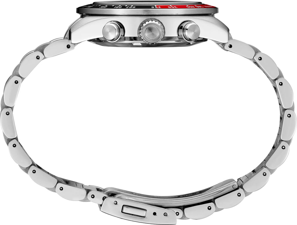 Seiko Prospex Speedtimer Solar Chronograph Black Dial Silver Steel Strap Watch for Men - SSC915 Buy Now By Seiko