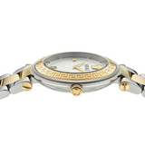 Versace Reve Analog White Dial Two Tone Steel Strap Watch for Women - VE8B00724 Buy Now By Versace