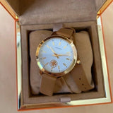 Tory Burch Collins Quartz White Dial Brown Leather Strap Watch for Women - TBW1304 Buy Now By Tory Burch