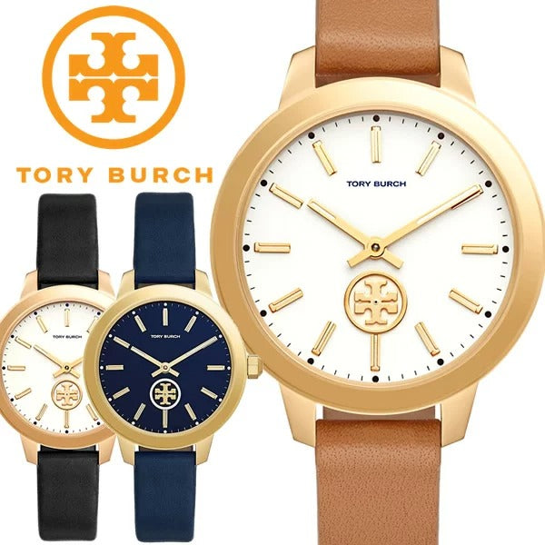 Tory Burch Collins Quartz White Dial Brown Leather Strap Watch for Women - TBW1202 Buy Now By Tory Burch