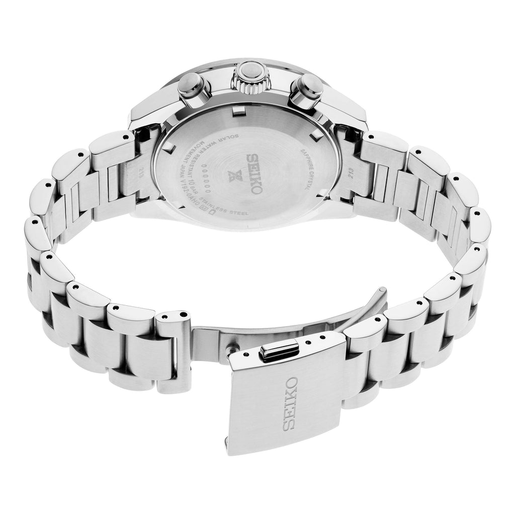 Seiko Prospex Speedtimer Solar Chronograph Silver Dial Silver Steel Strap Watch for Men - SSC911 Buy Now By Seiko