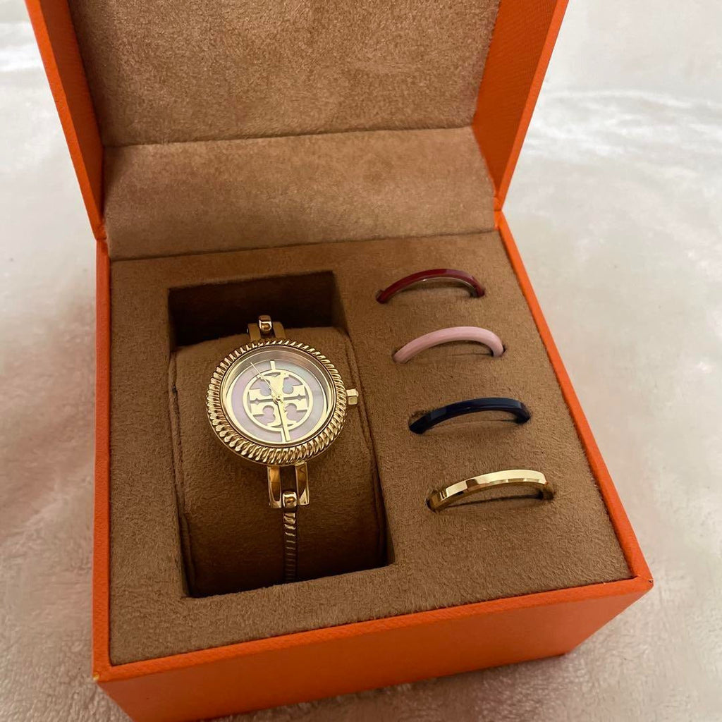 Tory Burch Riva Rose Gold Dial Rose Gold Steel Strap Watch for Women - TBW4037 Buy Now By Tory Burch