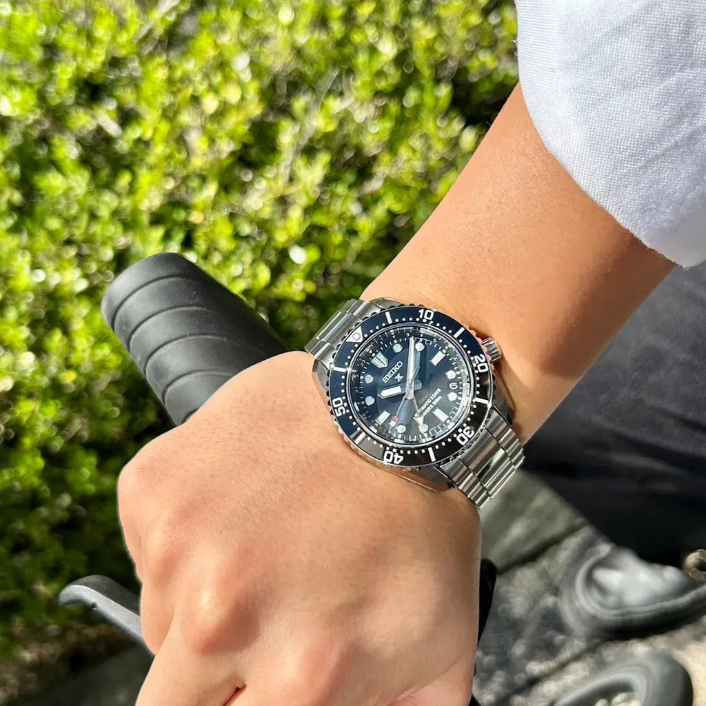 Seiko Prospex Diver Scuba Automatic Blue Dial Silver Steel Strap Watch for Men - SBEJ021 Buy Now By Seiko