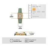 Emporio Armani Classic White Dial Green Leather Strap Watch for Women - AR11661 Buy Now By Emporio Armani