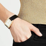 Tory Burch Robinson White Dial Black Leather Strap Watch for Women - TBW1504 Buy Now By Tory Burch