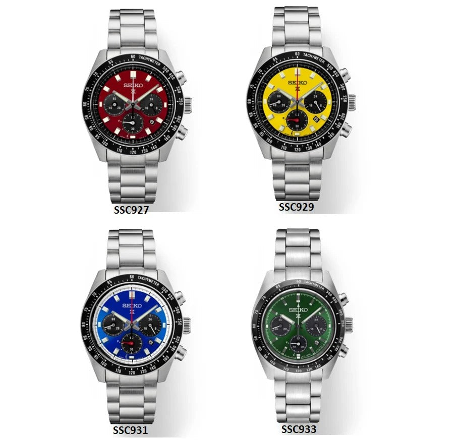 Seiko Speedtimer Solar US Special Edition Blue Dial Silver Steel Strap Watch for Men - SSC931 Buy Now By Seiko