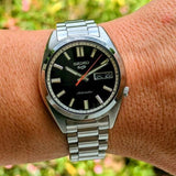 Seiko 5 Sports SNXS Series Automatic Black Dial Silver Steel Strap Watch for Men - SRPK89K1 Buy Now By Seiko