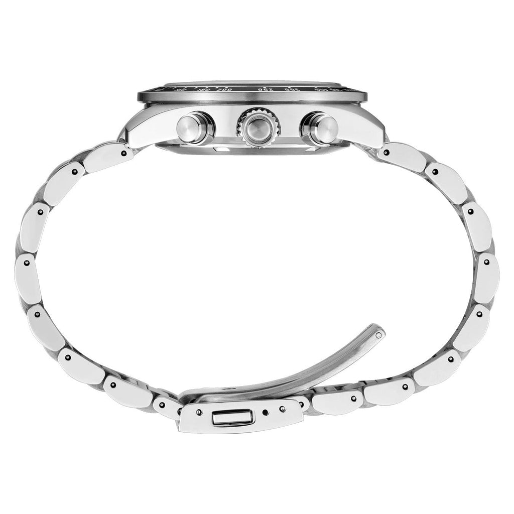 Seiko Prospex Speedtimer 41.4 Solar Chronograph Blue Dial Silver Steel Strap Watch for Men - SSC935