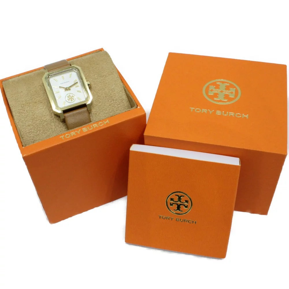 Tory Burch Robinson White Dial Brown Leather Strap Watch for Women - TBW1503 Buy Now By Tory Burch