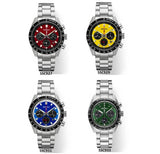 Seiko Prospex US Special Edition Speedtimer Solar Chronograph Red Dial Silver Steel Strap Watch for Men - SSC927 Buy Now By Seiko