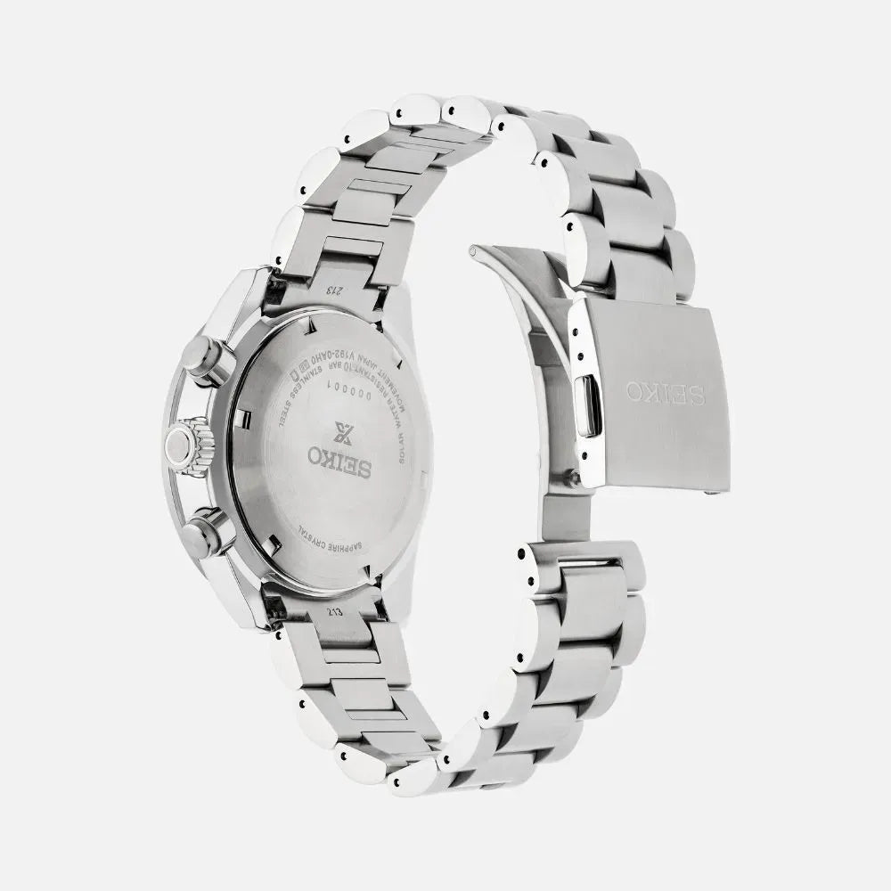 Seiko Prospex Speedtimer Solar Chronograph Grey Dial Silver Steel Strap Watch for Men - SSC939 Buy Now By Seiko