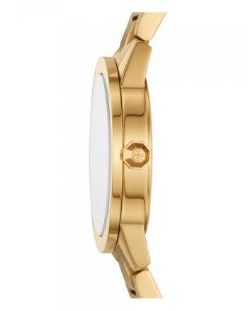 Tory Burch Classic T Black Dial Gold Steel Strap Watch for Women - TBW9010 Buy Now By Tory Burch