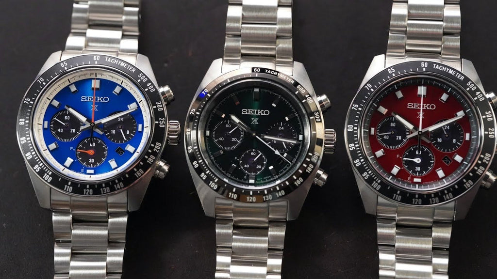 Seiko Speedtimer Solar US Special Edition Blue Dial Silver Steel Strap Watch for Men - SSC931 Buy Now By Seiko