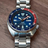 Seiko Prospex PADI Special Edition Automatic Blue Dial Silver Steel Strap Watch for Men - SRPE99