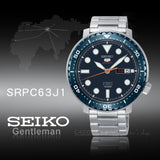 Seiko 5 Sports Automatic Blue Dial Silver Steel Strap Watch for Men - SRPC63J1 Buy Now By Seiko