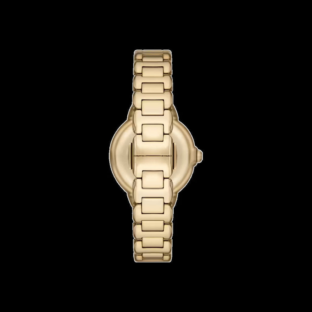 Emporio Armani Genni Crystals Mother of Pearl Dial Gold Steel Strap Watch for Women - AR11659 Buy Now By Emporio Armani