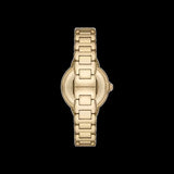 Emporio Armani Genni Crystals Mother of Pearl Dial Gold Steel Strap Watch for Women - AR11659 Buy Now By Emporio Armani