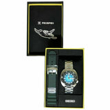 Seiko US Special Edition Automatic Green Dial Silver Steel Strap Watch for Men - SRPH57