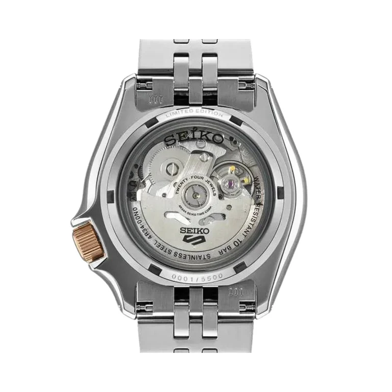 Seiko 5 GMT Sport Asia Exclusive Limited Edition Off White Dial Silver Steel Strap Watch for Men - SSK046K1 Buy Now By Seiko