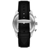 Emporio Armani Racer Chronograph Black Dial Black Leather Strap Watch for Men - AR11635 Buy Now By Emporio Armani