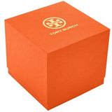 Tory Burch The Tory Chronograph White Dial Maroon Jacquard Strap Watch for Women - TBW1050 Buy Now By Tory Burch