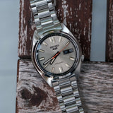 Seiko 5 Sports SNXS Series Automatic Beige Dial Silver Steel Strap Watch for Men - SRPK91K1 Buy Now By Seiko