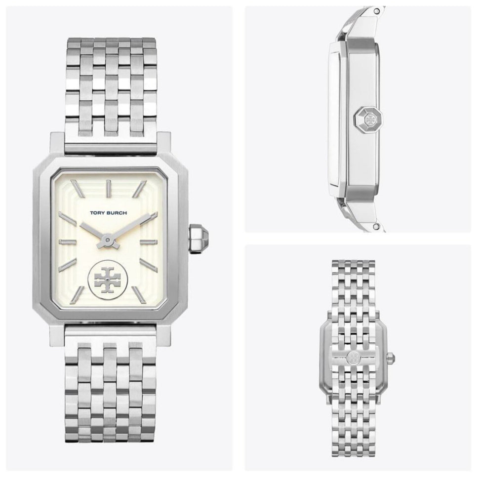 Tory Burch Robinson White Dial Silver Steel Strap Watch for Women - TBW1510 Buy Now By Tory Burch