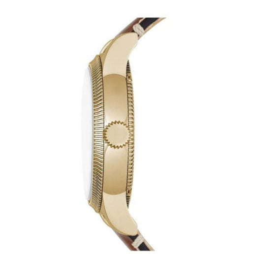 Burberry The Utilitarian White Dial Brown Leather Strap Watch for Women - BU7865 Buy Now By Burberry