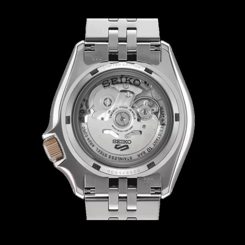 Seiko 5 GMT Sport Asia Exclusive Limited Edition Off White Dial Silver Steel Strap Watch for Men - SSK046K1 Buy Now By Seiko