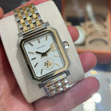 Tory Burch Robinson White Dial Two Tone Steel Strap Watch for Women - TBW1501 Buy Now By Tory Burch
