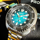 Seiko US Special Edition Automatic Green Dial Silver Steel Strap Watch for Men - SRPH57 Buy Now By Seiko