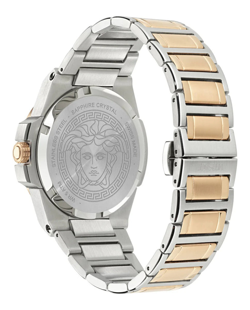Versace Reve Analog Rose Gold Dial Two Tone Steel Strap Watch for Women - VE8B00424 Buy Now By Versace